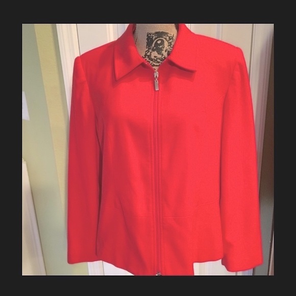Sag Harbor Red Classy Jacket Size 14P dressy! - Picture 1 of 7